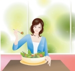 美女吃饭