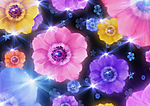 绚丽花朵背景素材