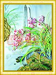 浮雕花草