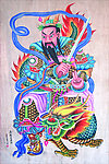 青龙星君门神