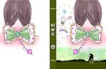 16K蝴蝶结之恋同学录封面4（手写板手绘插画PSD分层）
