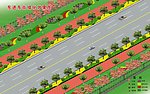 道路绿化效果图
