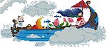 十字绣源文件 梦幻飞行 图纸