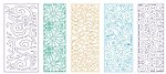镂空雕刻屏风矢量图