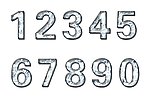 银质感数字