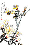 玉兰翠鸟