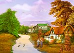 山水油画