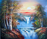 欧美手绘风景油画