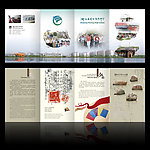 学校四折页 (部分合层)