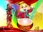 舞动新春兔年PSD分层素材