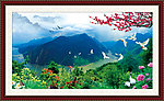 山水画 山水风景 富贵吉祥