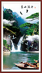 山水画 高山流水 山水风景画