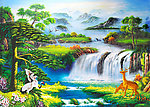 油画风景 山水油画