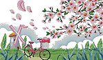 十字绣源文件 和风春色 图纸图片