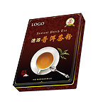 速溶普洱茶粉铁盒包装（展开图）