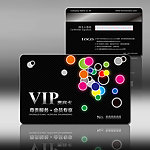 黑色VIP会员卡模板设计