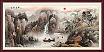 风景画 山村水乡