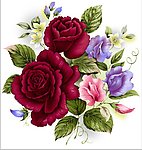 手绘花（通道分层）