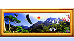 巨幅迎客松