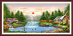 油画风景 漂亮的风景油画