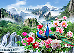 花开富贵艳水长流