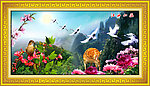 山水画 富贵福禄图（无画框）