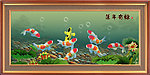 油画 莲年有余