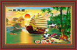 油画 一帆风顺