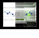 青花纹移门图