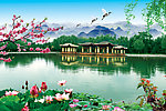 山水壁画