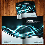 科技业画册封面设计PSD模板
