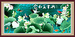 中国画荷花