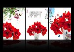 蝶恋花美人无框画