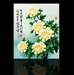 装饰画牡丹花