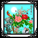 国画 牡丹