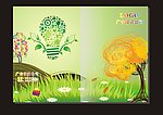 节能灯泡 绿色画册封面