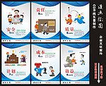 建筑企业漫画挂图
