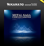 炫目灯光 蓝色 科技企业画册封面设计 PSD分层源文件300DPI