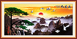 风景画 迎客松