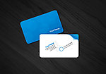 蓝色个人名片