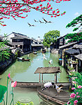 风景画 古镇