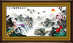 巨幅山水画