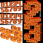 卡通数字
