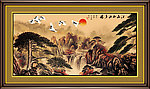 巨幅山水画