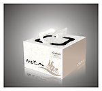 蛋糕盒 甜品包装（展开图）