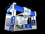 蓝色科技产品展厅max模型