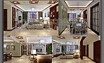 中式现代3D模型效果图