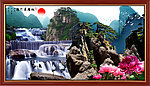 巨幅山水画