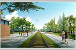 铁路主题休闲景观