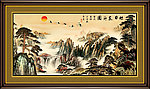 巨幅山水画